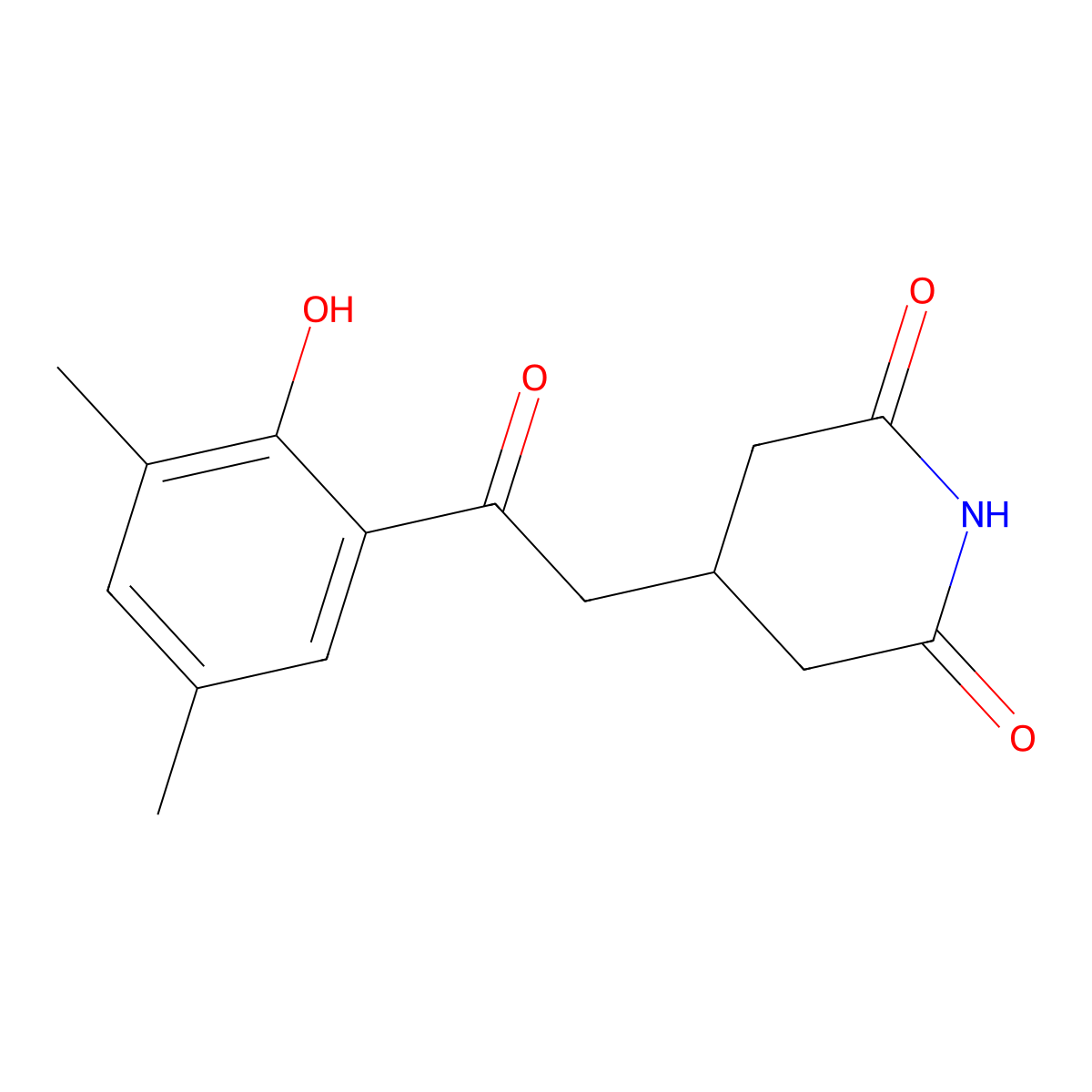 Actiphenol molecular structure, CAS 526-02-3
