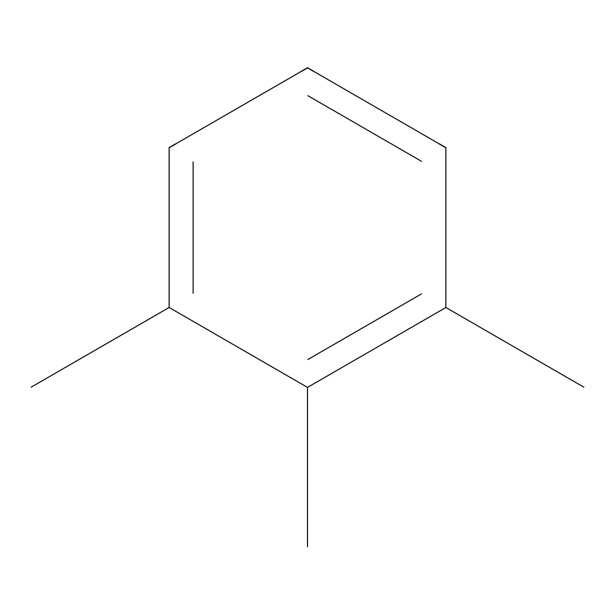 1,2,3-Trimethylbenzene molecular structure, CAS 526-73-8