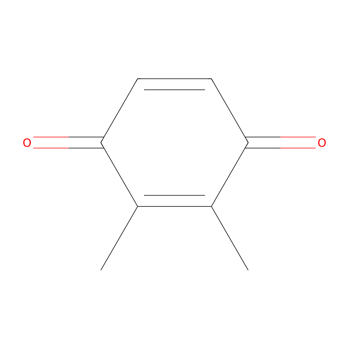 2,3-Dimethyl-2,5-cyclohexadiene-1,4-dione molecular structure, CAS 526-86-3