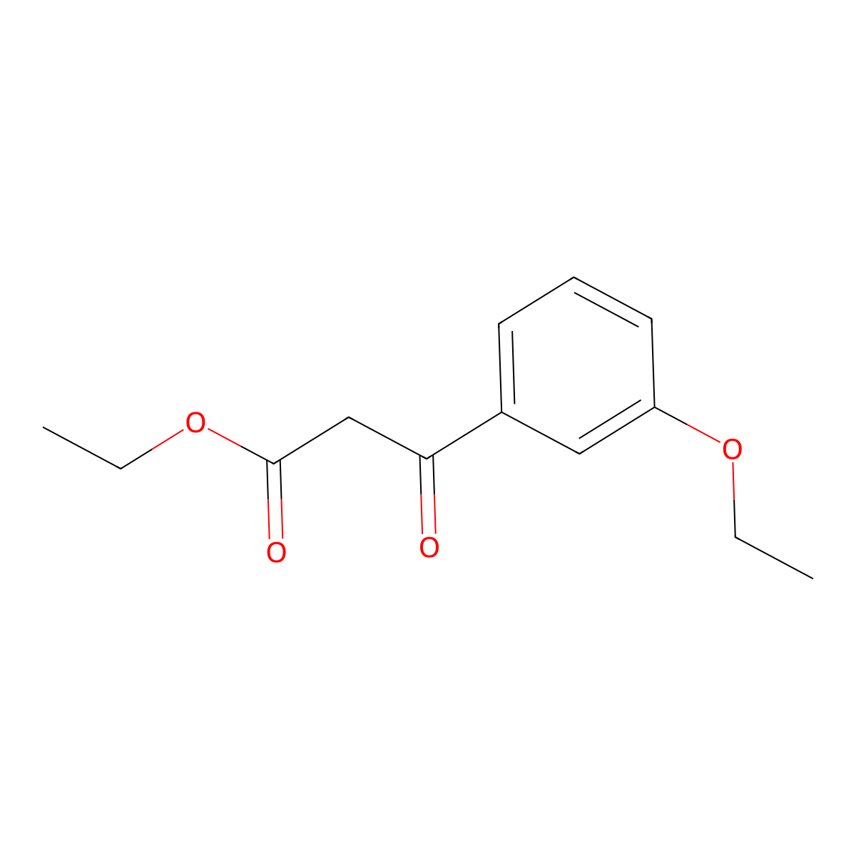 Ethyl 3-(3-ethoxyphenyl)-3-oxopropanoate molecular structure, CAS 52600-92-7