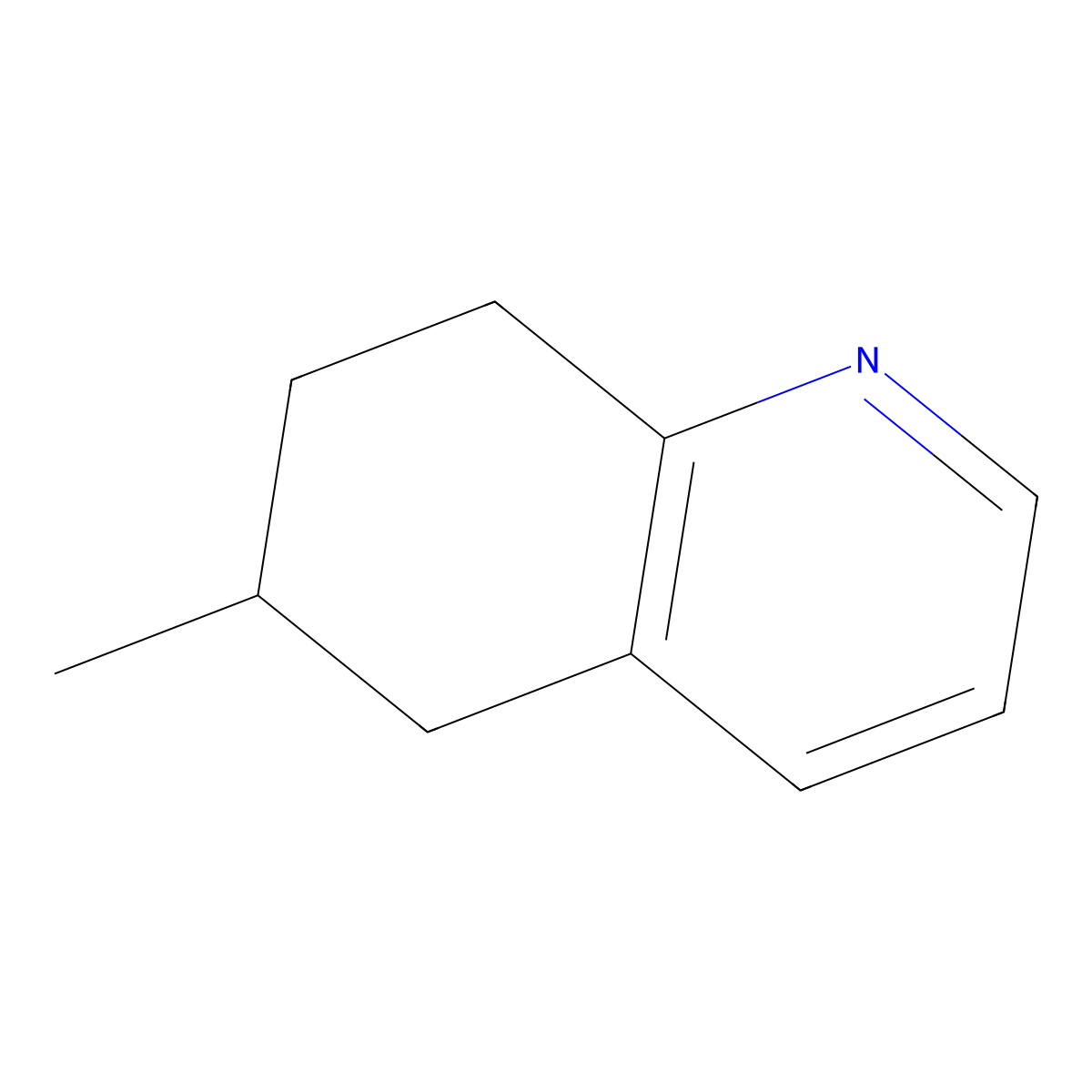 6-Methyl-5,6,7,8-tetrahydroquinoline molecular structure, CAS 52601-65-7