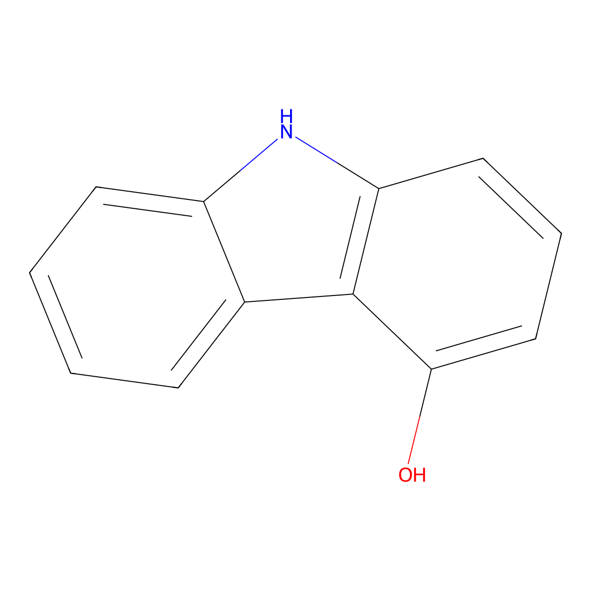 4-Hydroxycarbazole molecular structure, CAS 52602-39-8