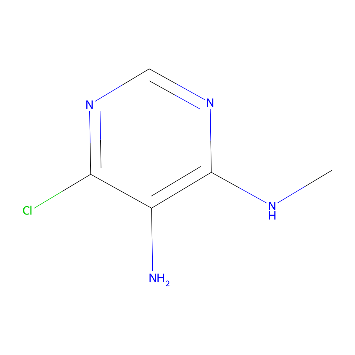 6-chloro-N4-methylpyrimidine-4,5-diamine molecular structure, CAS 52602-68-3