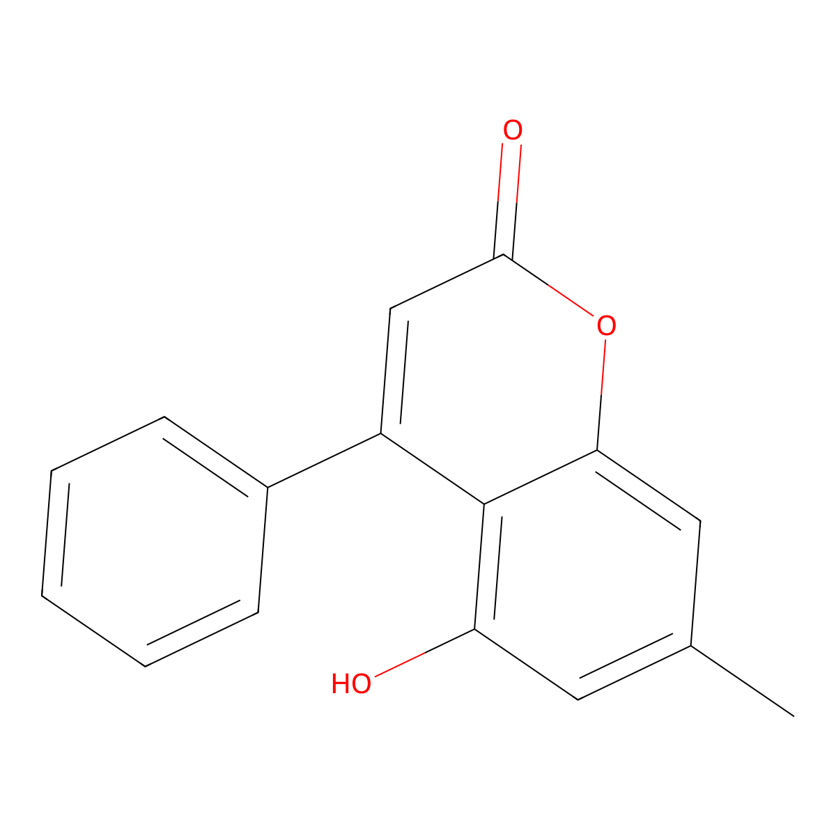 5-hydroxy-7-methyl-4-phenyl-2H-chromen-2-one molecular structure, CAS 52604-30-5