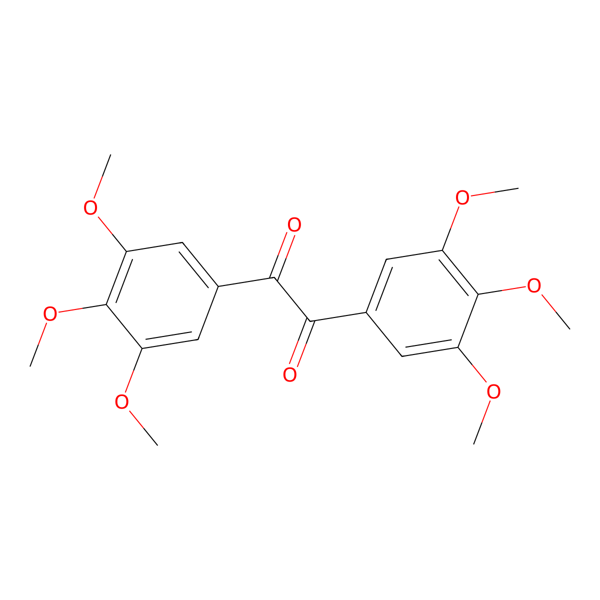 1,2-Bis(3,4,5-trimethoxyphenyl)ethane-1,2-dione molecular structure, CAS 52605-12-6
