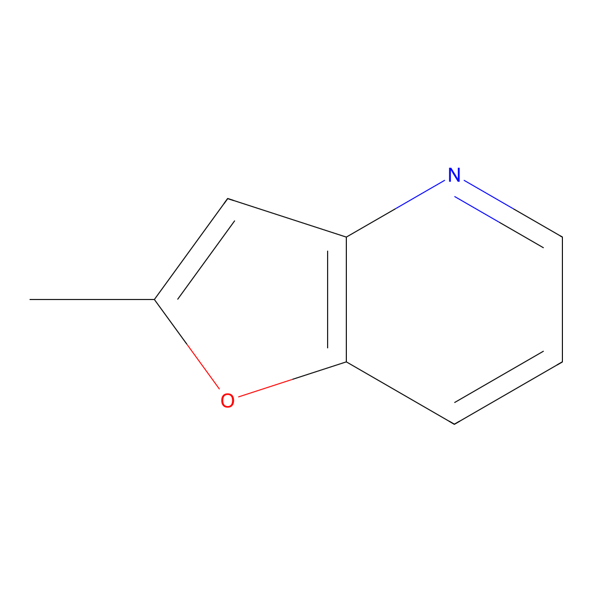 2-Methylfuro(3,2-b)pyridine molecular structure, CAS 52605-89-7