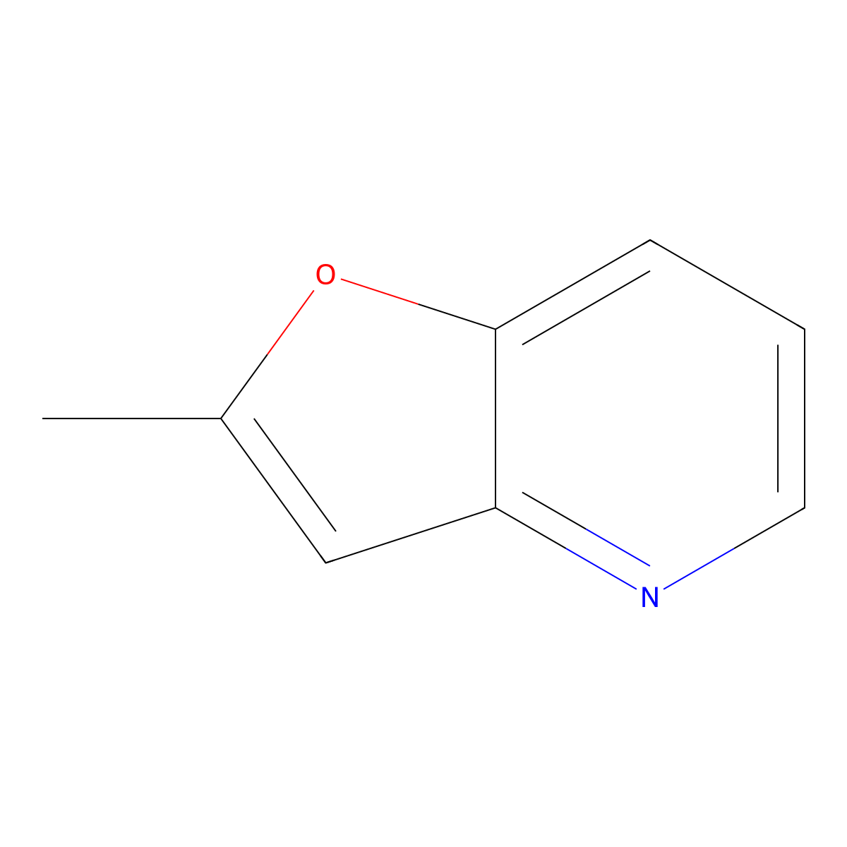 2-Methylfuro(3,2-b)pyridine molecular structure, CAS 52605-89-7