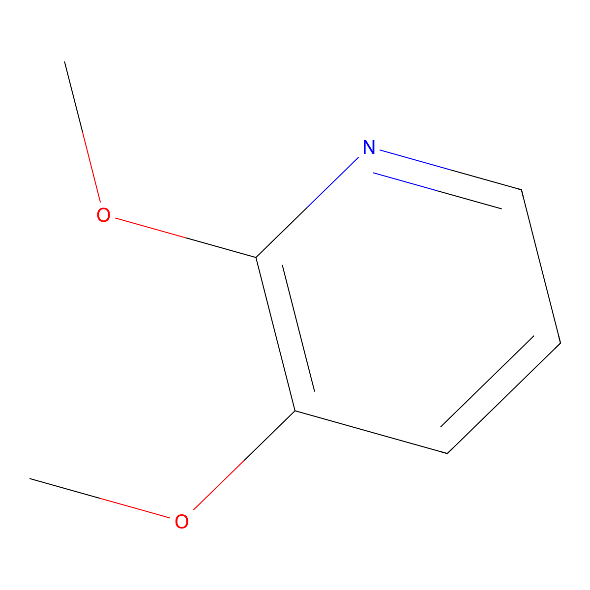 2,3-Dimethoxypyridine molecular structure, CAS 52605-97-7