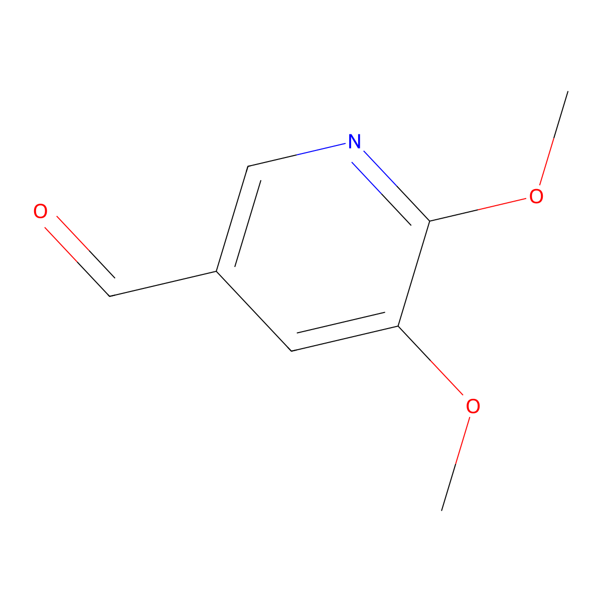 5,6-Dimethoxypyridine-3-carbaldehyde molecular structure, CAS 52605-99-9
