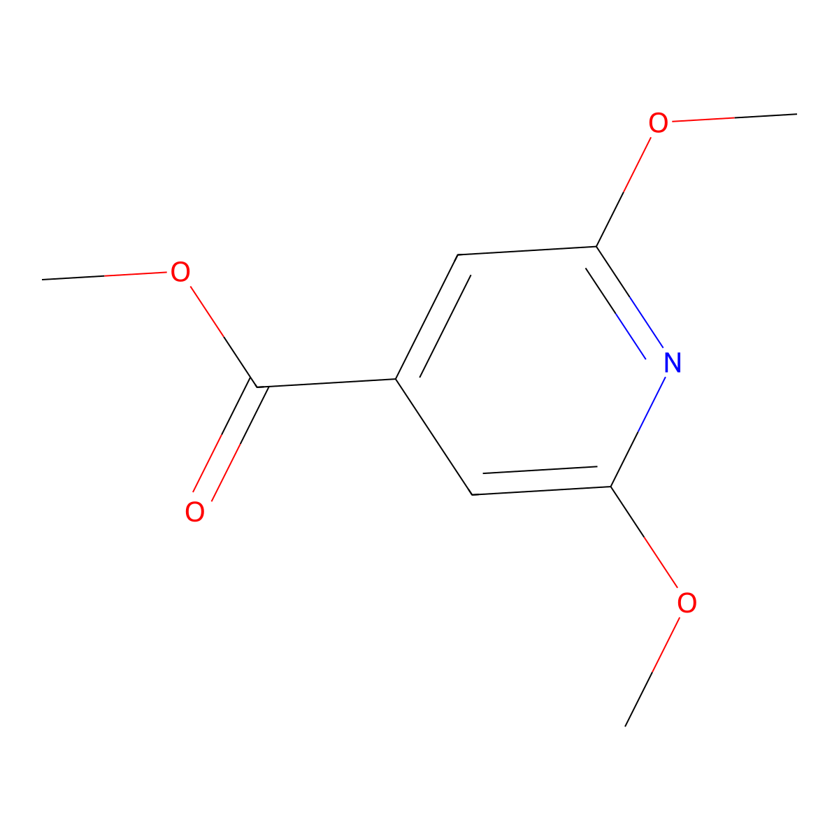 Methyl 2,6-dimethoxyisonicotinate molecular structure, CAS 52606-00-5