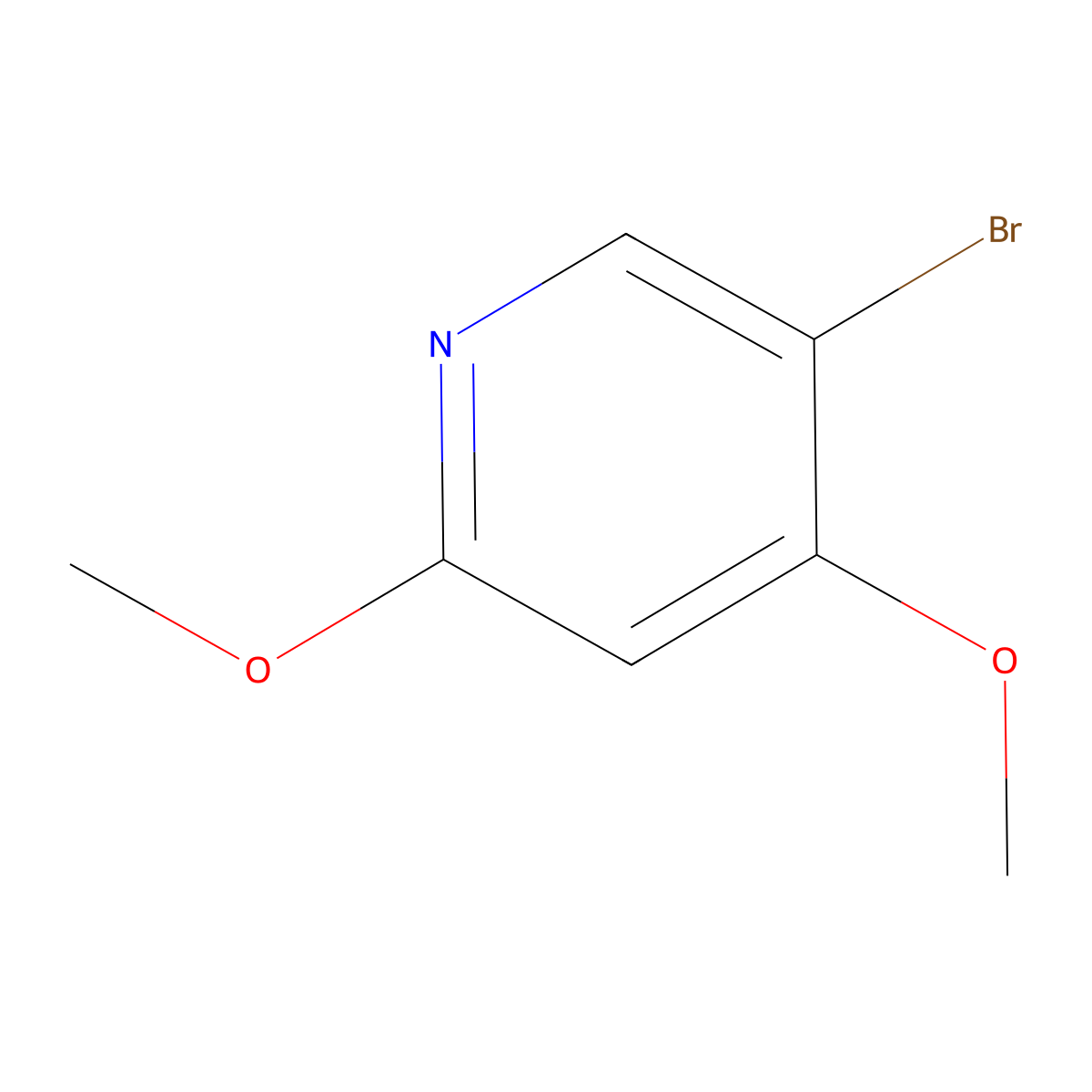 5-Bromo-2,4-dimethoxypyridine molecular structure, CAS 52606-07-2