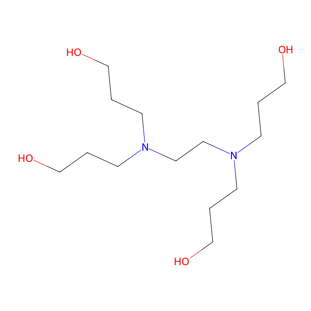 3,3',3'',3'''-(Ethane-1,2-diylbis(azanetriyl))tetrakis(propan-1-ol) molecular structure, CAS 5261-23-4