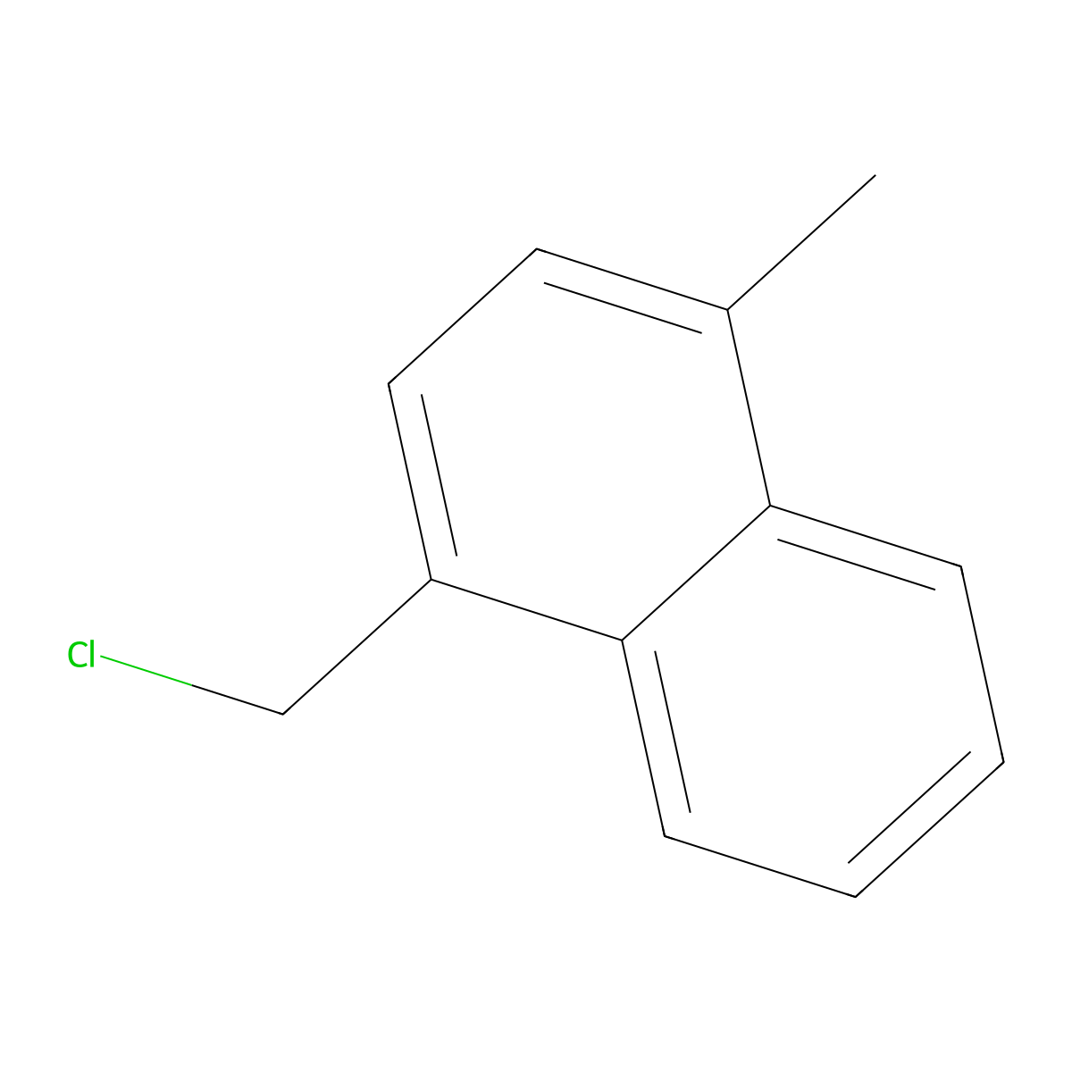 1-Chloromethyl-4-methylnaphthalene molecular structure, CAS 5261-50-7
