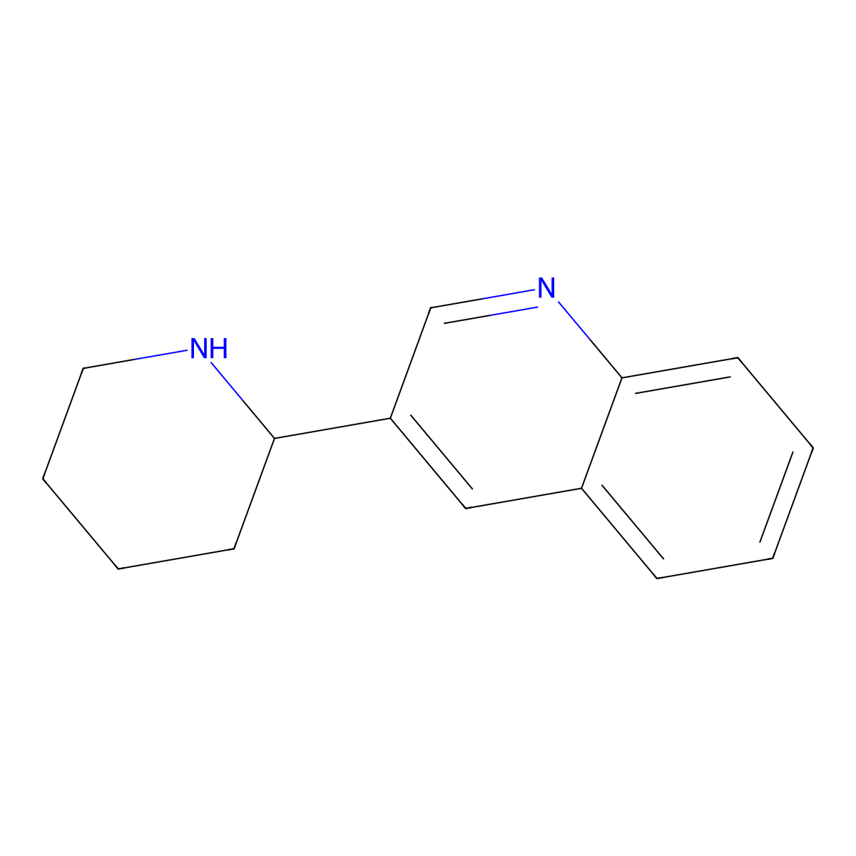 3-(Piperidin-2-yl)quinoline molecular structure, CAS 526182-99-0
