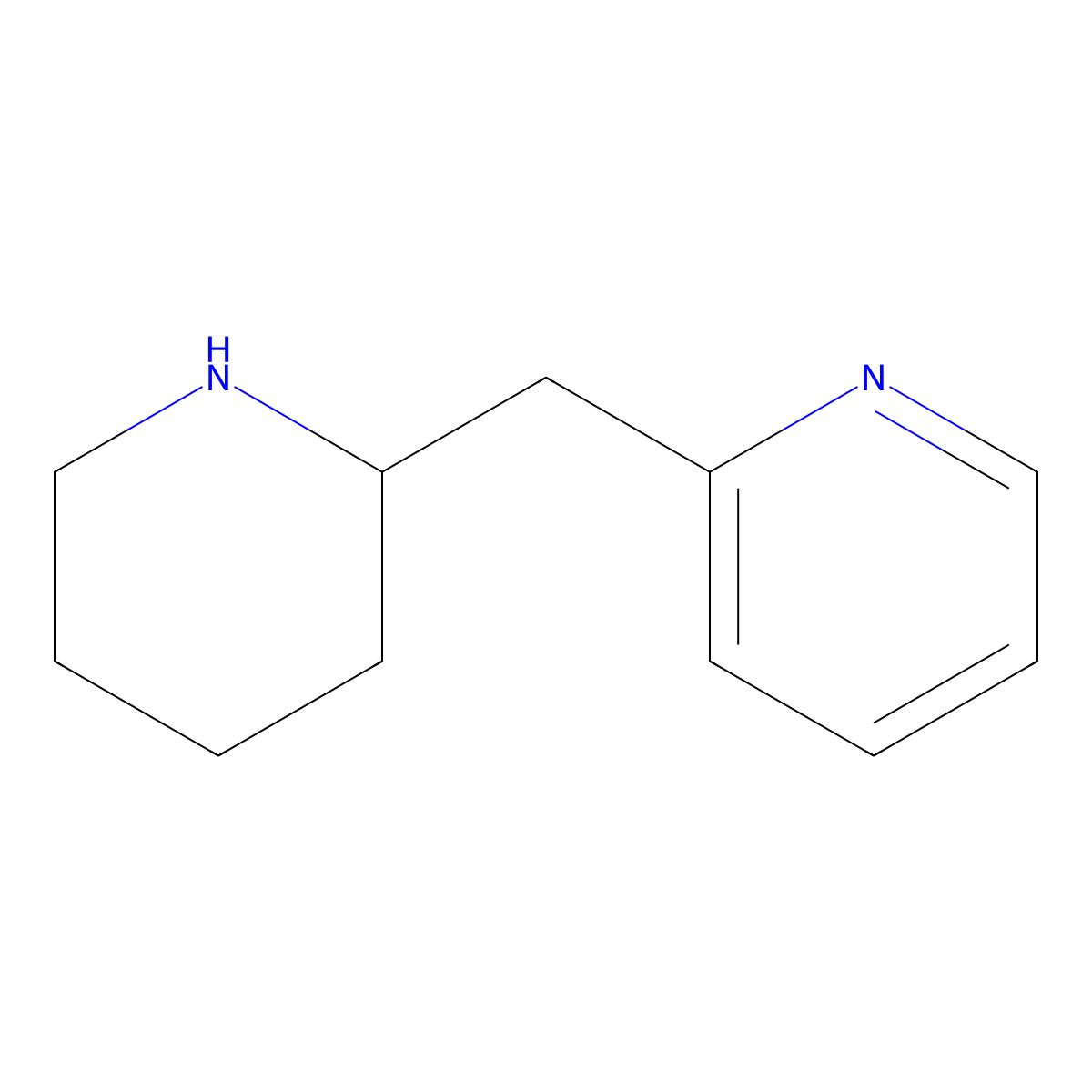 2-[(Piperidin-2-yl)methyl]pyridine molecular structure, CAS 526183-26-6