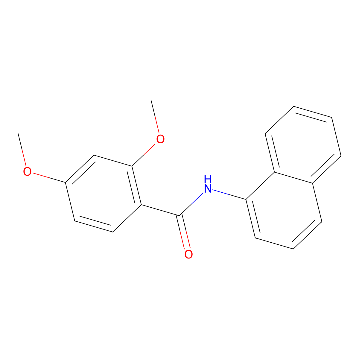 2,4-dimethoxy-N-(1-naphthyl)benzamide molecular structure, CAS 526186-02-7