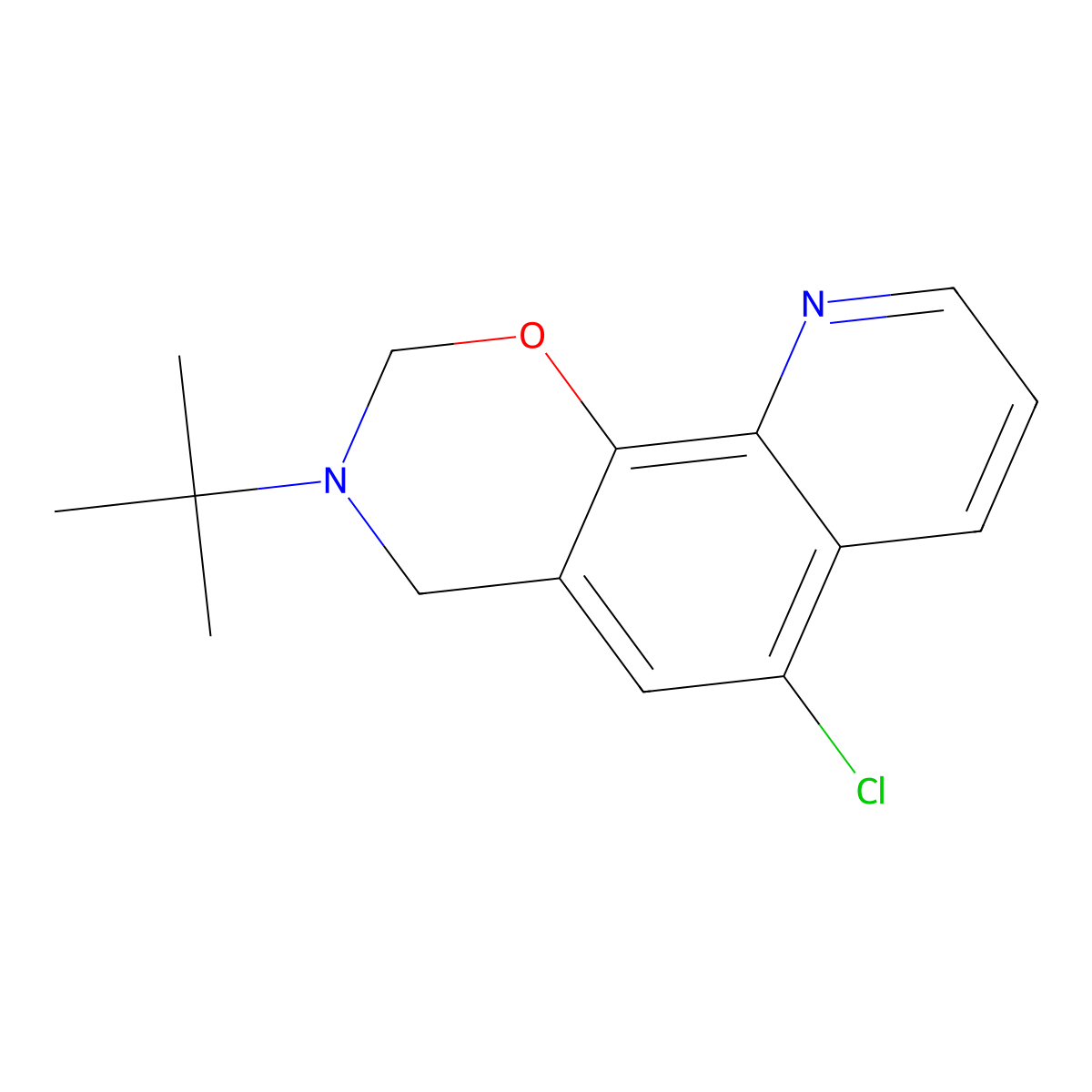 3-(tert-butyl)-6-chloro-3,4-dihydro-2H-[1,3]oxazin molecular structure, CAS 526188-57-8