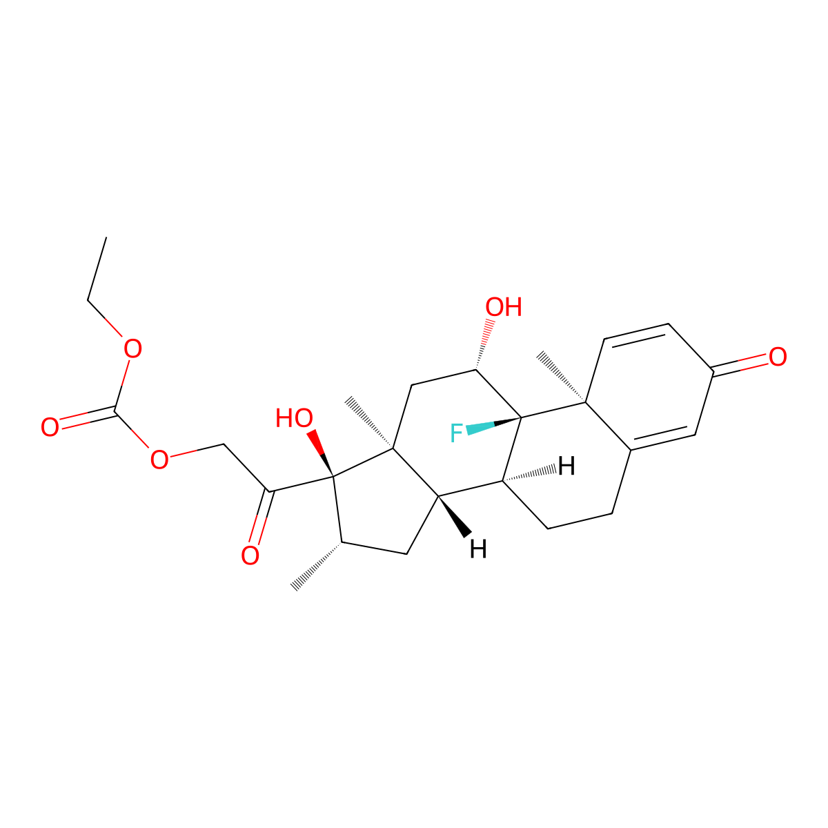 Betamethasone 21-(ethyl carbonate) molecular structure, CAS 52619-05-3