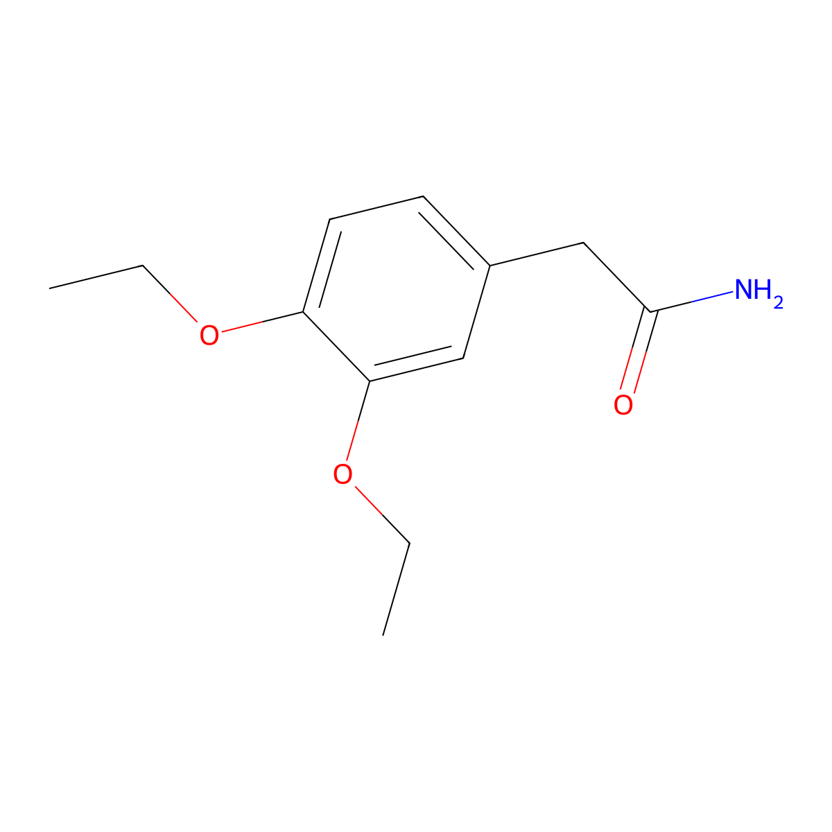 2-(3,4-Diethoxyphenyl)acetamide molecular structure, CAS 526190-09-0