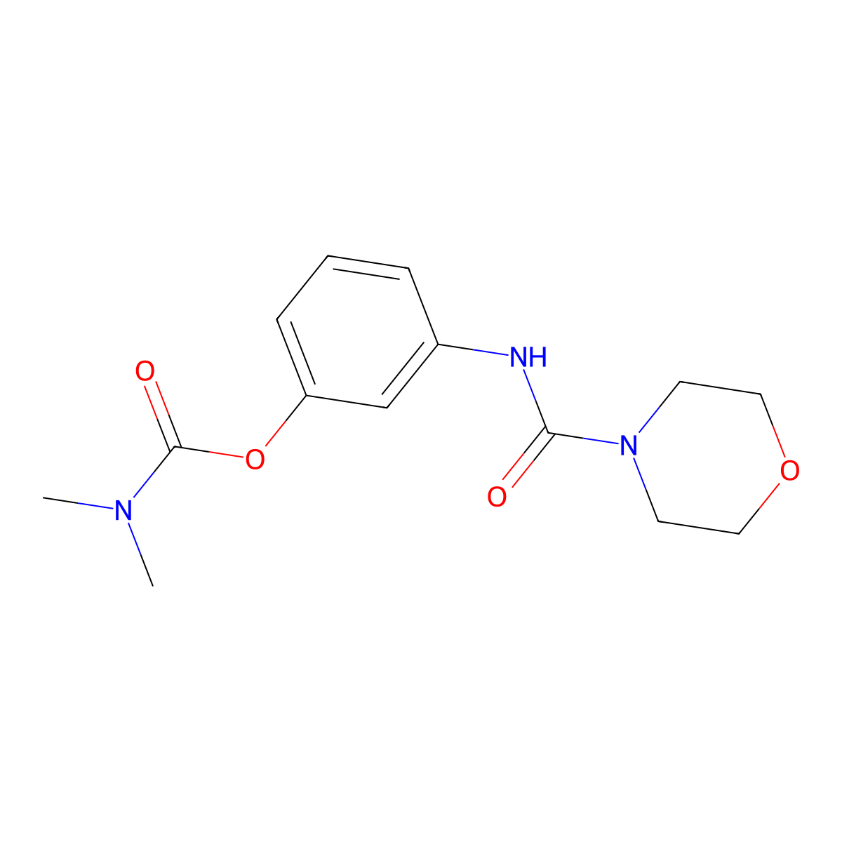 3-(Morpholine-4-carboxamido)phenyl dimethylcarbamate molecular structure, CAS 526190-24-9