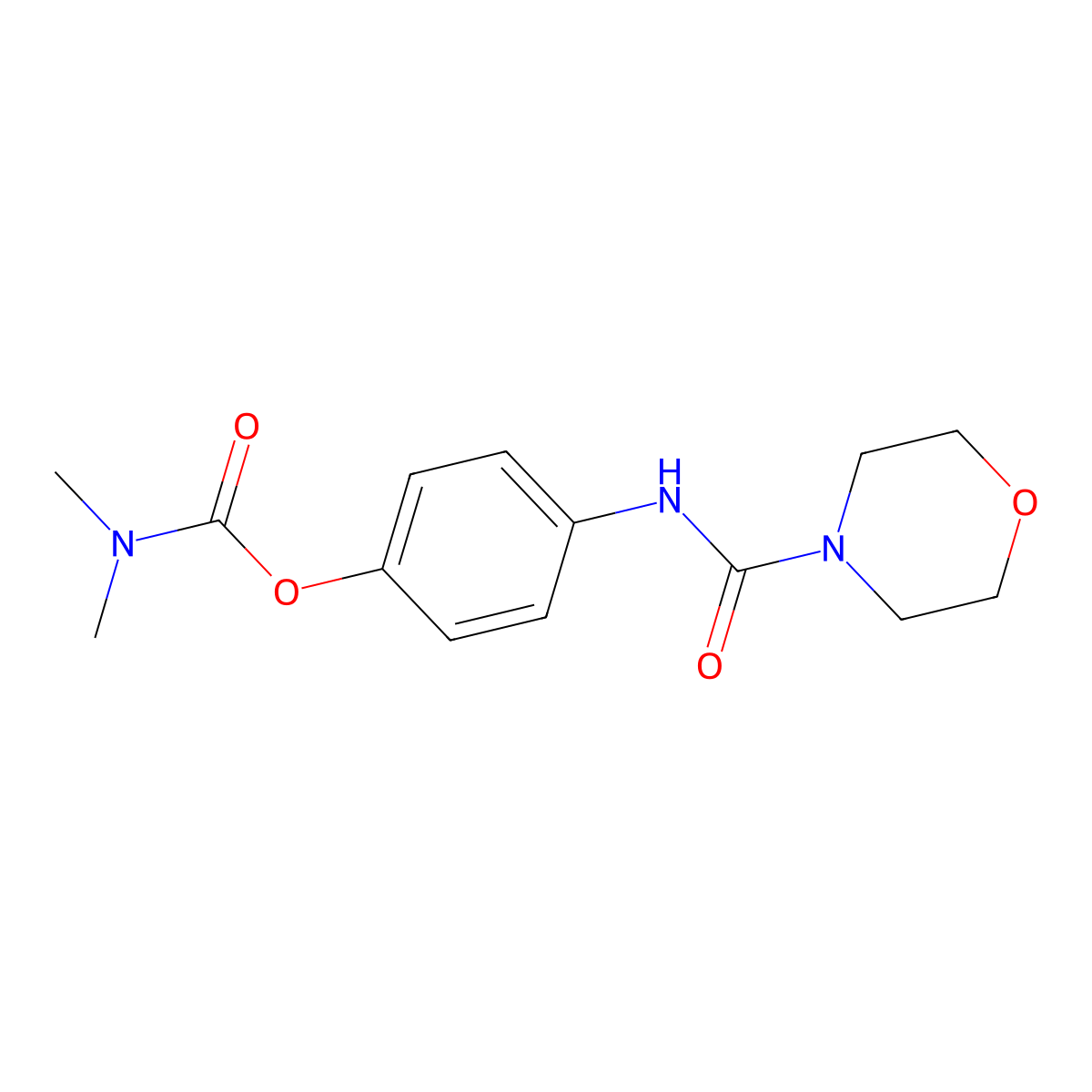 4-(Morpholine-4-carboxamido)phenyl dimethylcarbamate molecular structure, CAS 526190-27-2