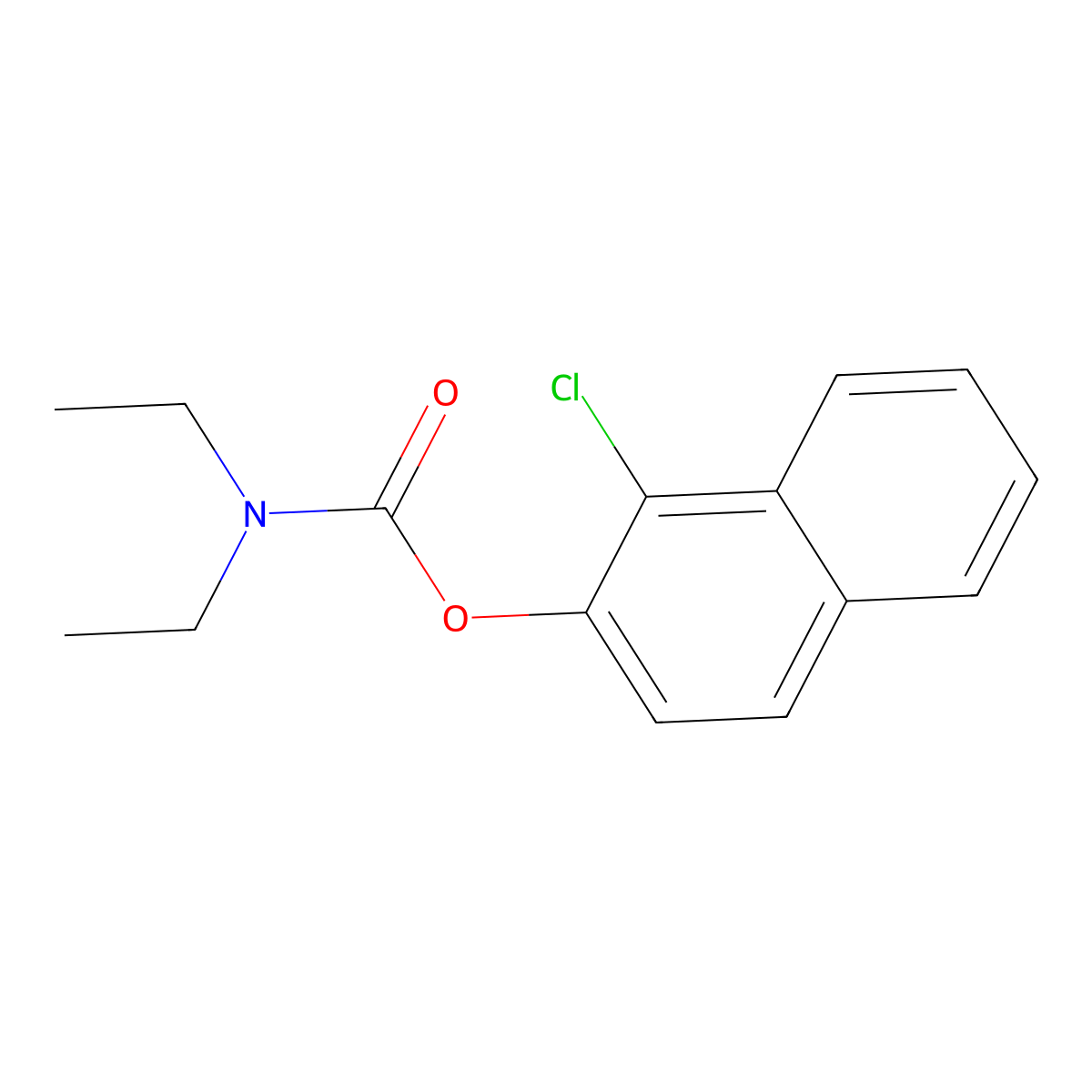1-Chloronaphthalen-2-yl diethylcarbamate molecular structure, CAS 526190-31-8
