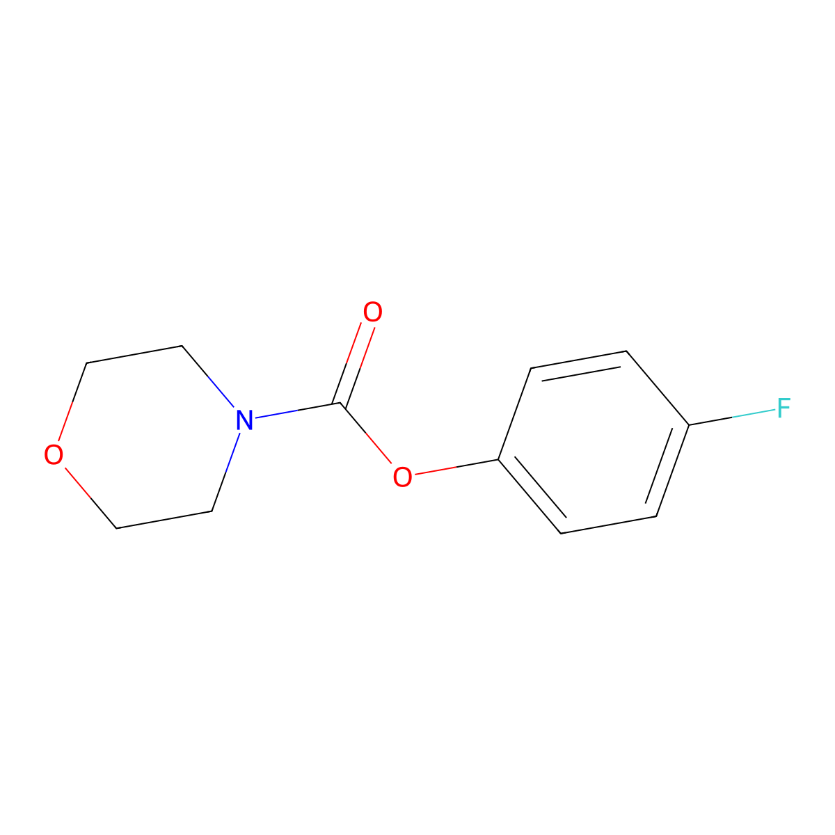 4-Fluorophenyl morpholine-4-carboxylate molecular structure, CAS 526190-32-9