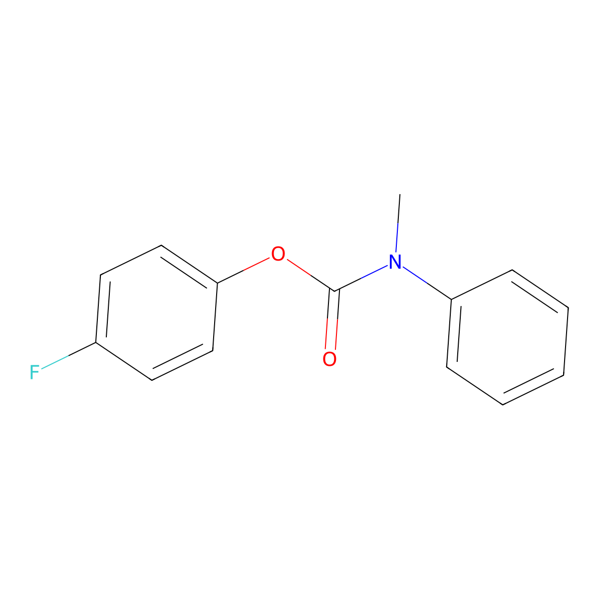 4-Fluorophenyl methyl(phenyl)carbamate molecular structure, CAS 526190-34-1