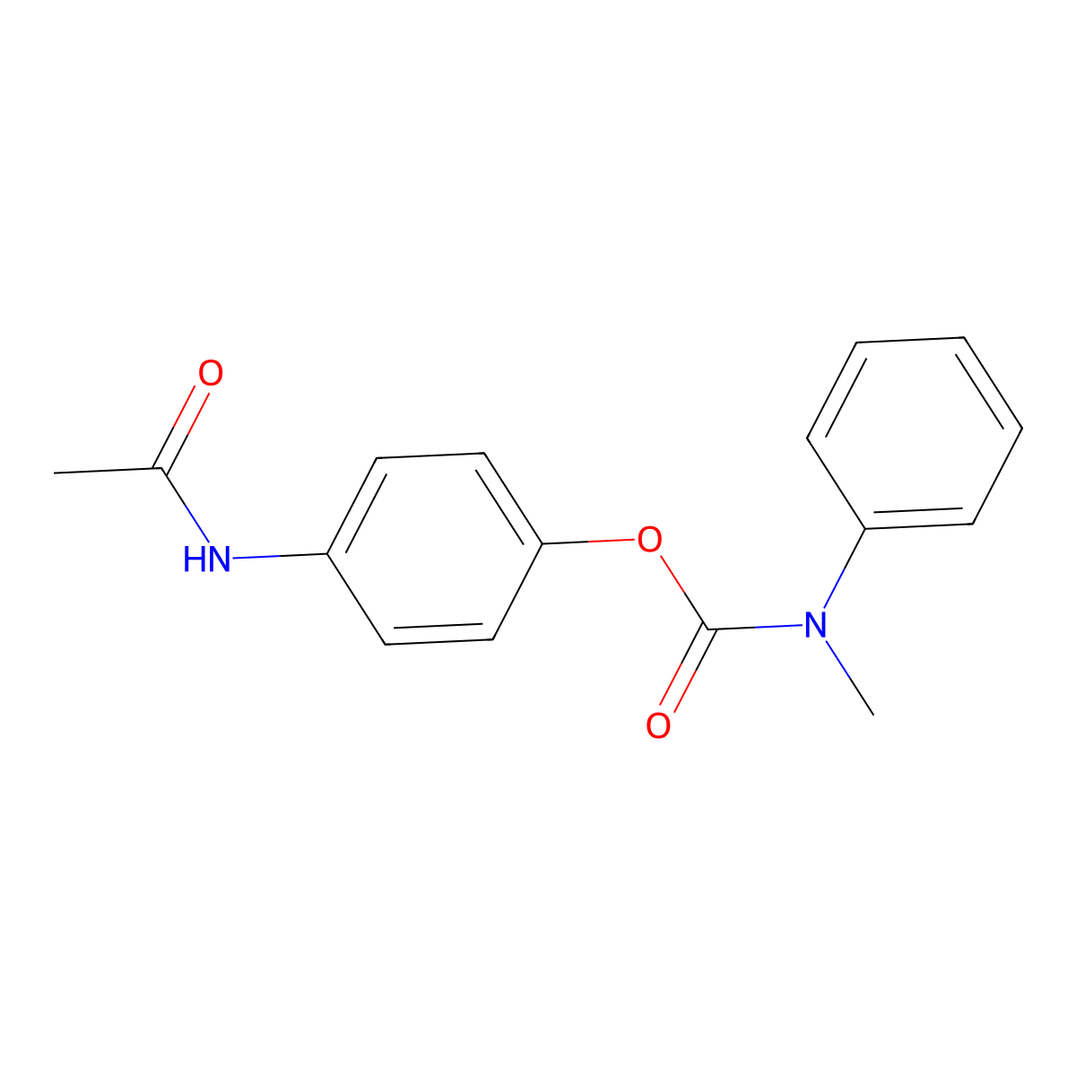 4-(Acetylamino)phenyl methyl(phenyl)carbamate molecular structure, CAS 526190-35-2