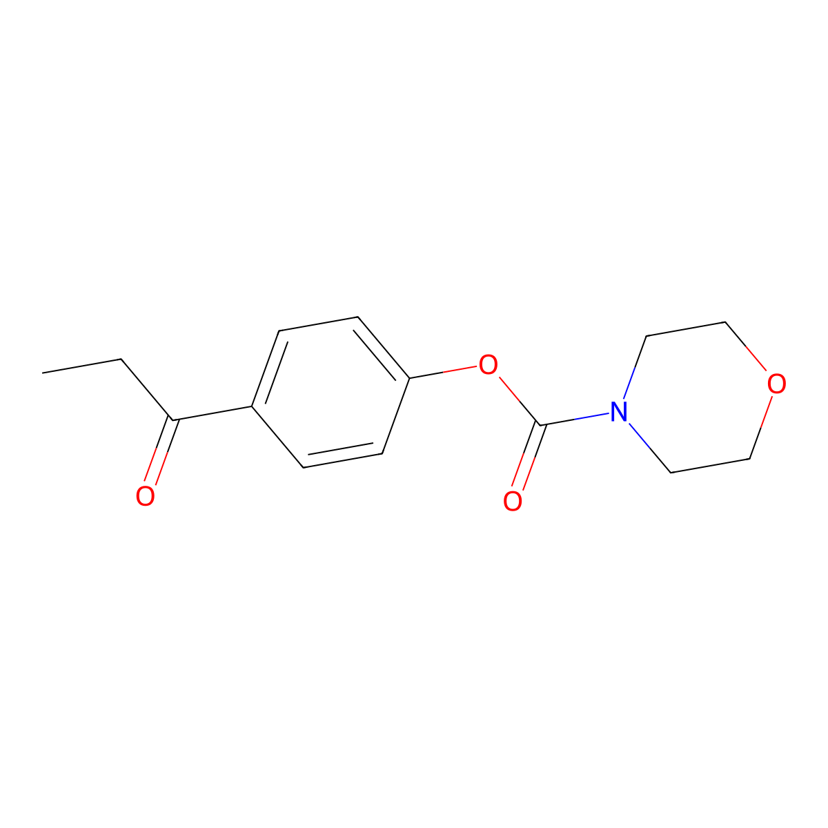 (4-Propanoylphenyl) morpholine-4-carboxylate molecular structure, CAS 526190-36-3