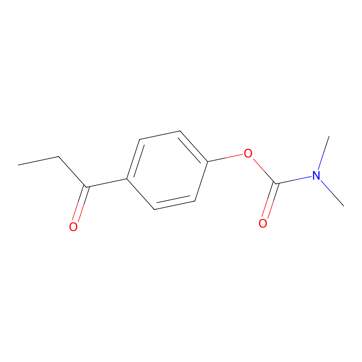 4-Propionylphenyl dimethylcarbamate molecular structure, CAS 526190-38-5