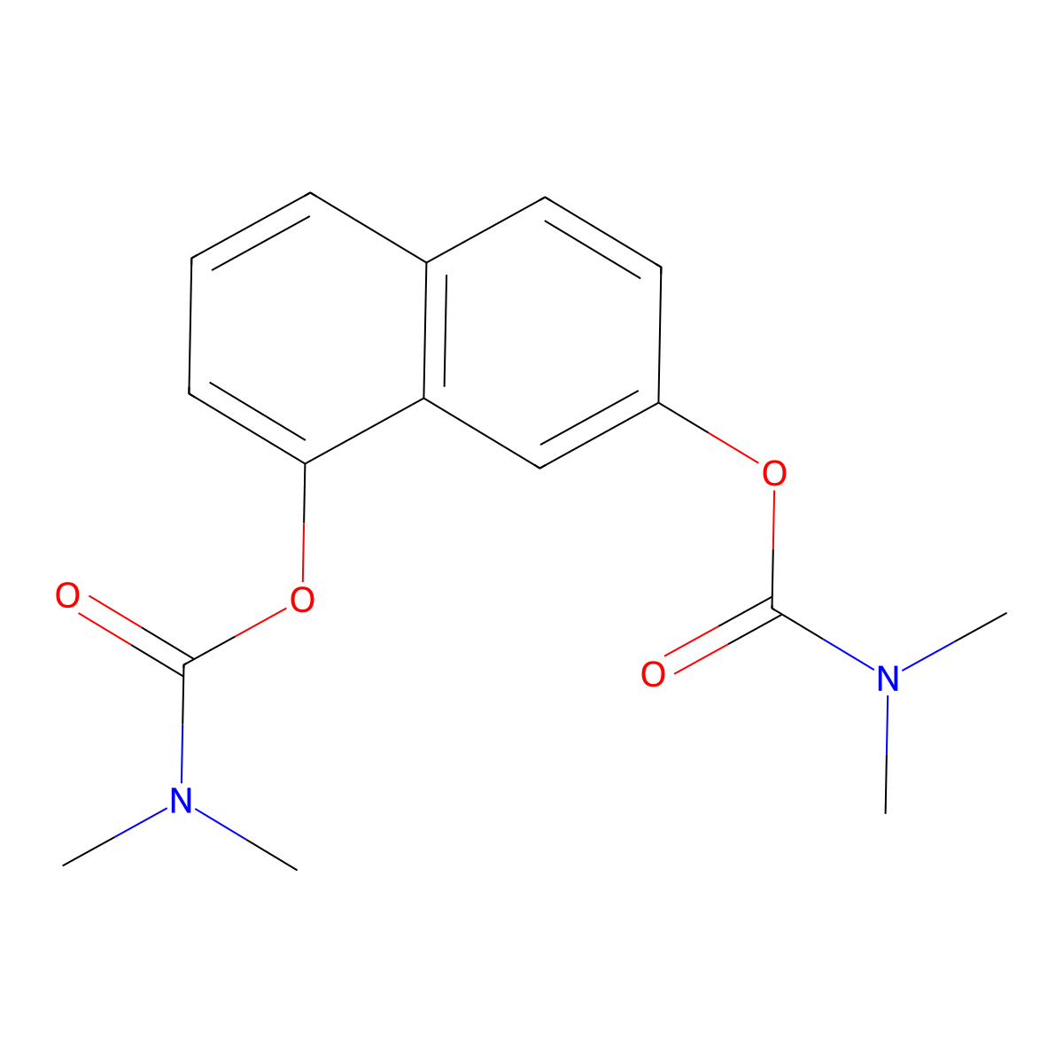 [8-(dimethylcarbamoyloxy)naphthalen-2-yl] N,N-dimethylcarbamate molecular structure, CAS 526190-44-3