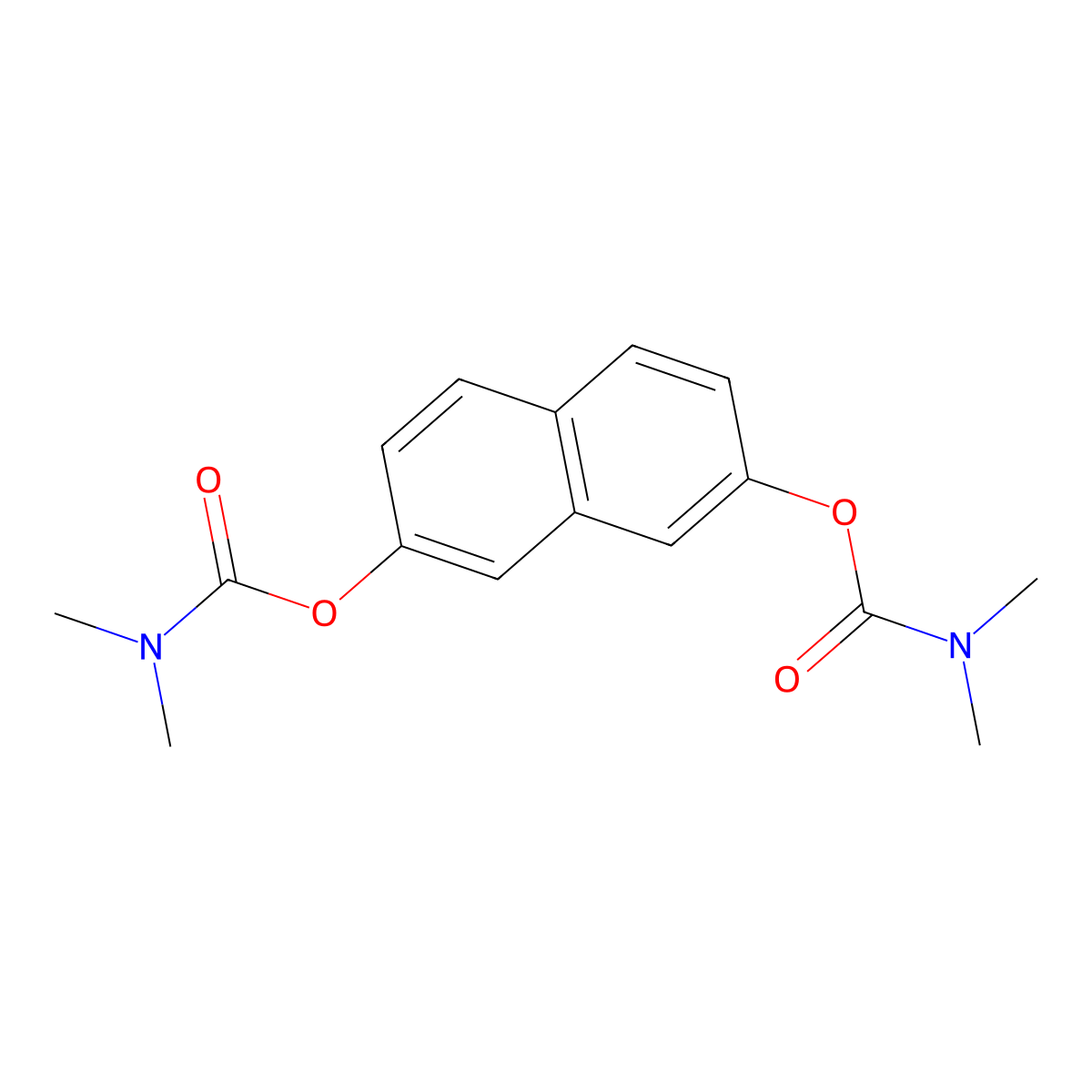 7-[(dimethylcarbamoyl)oxy]naphthalen-2-yl N,N-dimethylcarbamate molecular structure, CAS 526190-48-7
