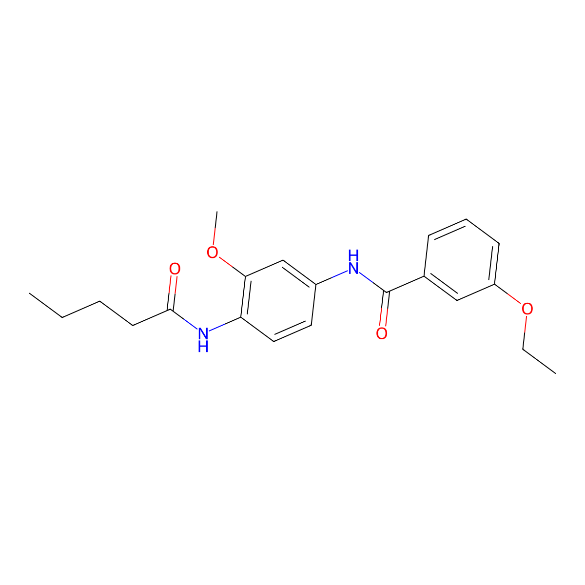 3-ethoxy-N-[3-methoxy-4-(pentanoylamino)phenyl]benzamide molecular structure, CAS 526205-35-6