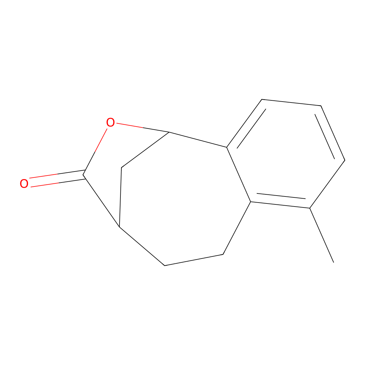 6-Methyl-12-oxatricyclo[8.2.1.02,7]trideca-2,4,6-trien-11-one molecular structure, CAS 526222-51-5