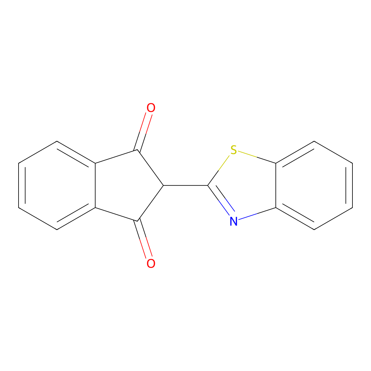 2-(Benzo[d]thiazol-2-yl)-1H-indene-1,3(2H)-dione molecular structure, CAS 52625-67-9