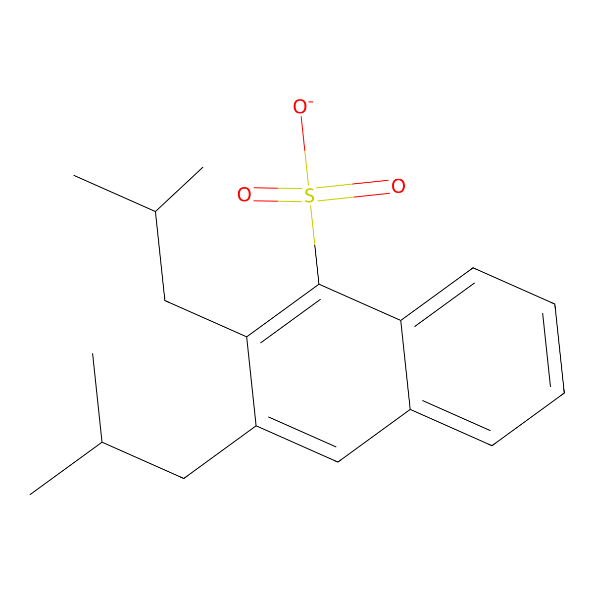 Diisobutylnaphthalenesulfonate molecular structure, CAS 52627-01-7