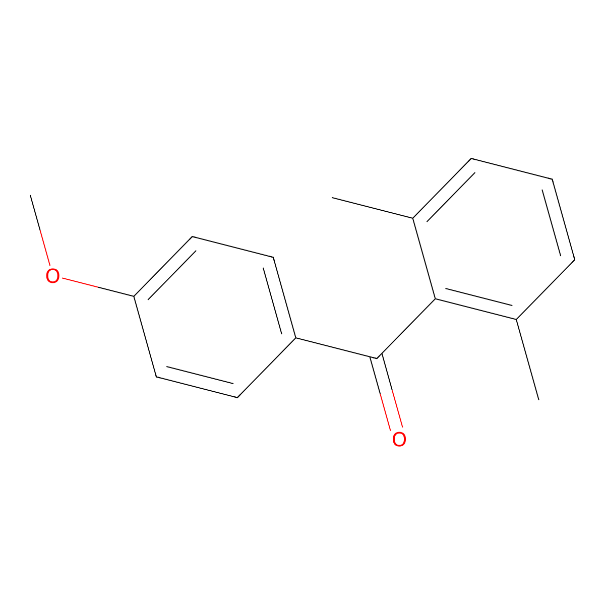2,6-Dimethyl-4'-methoxybenzophenone molecular structure, CAS 52629-41-1