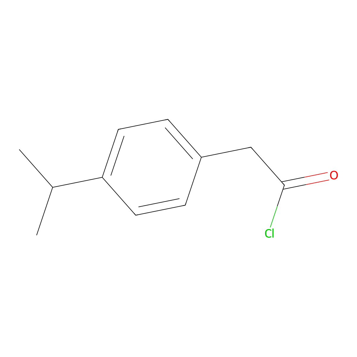2-(4-Isopropylphenyl)acetyl chloride molecular structure, CAS 52629-44-4