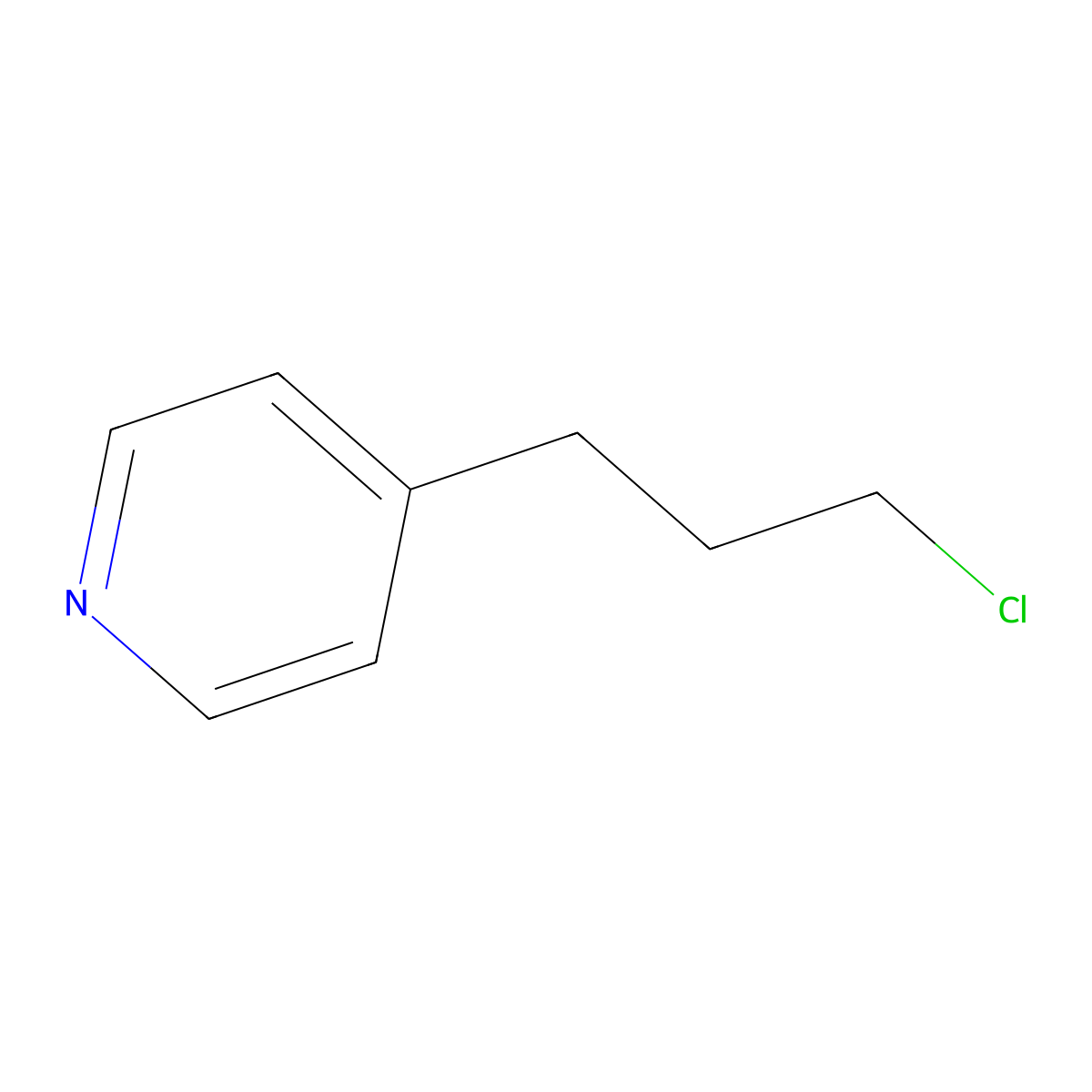 4-(3-Chloropropyl)pyridine molecular structure, CAS 5264-02-8