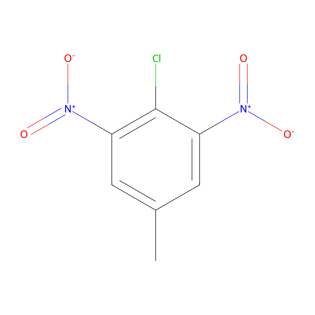 4-Chloro-3,5-dinitrotoluene molecular structure, CAS 5264-65-3