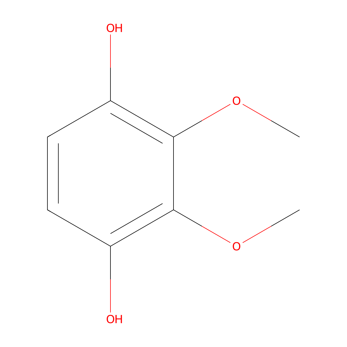 2,3-Dimethoxybenzene-1,4-diol molecular structure, CAS 52643-52-4