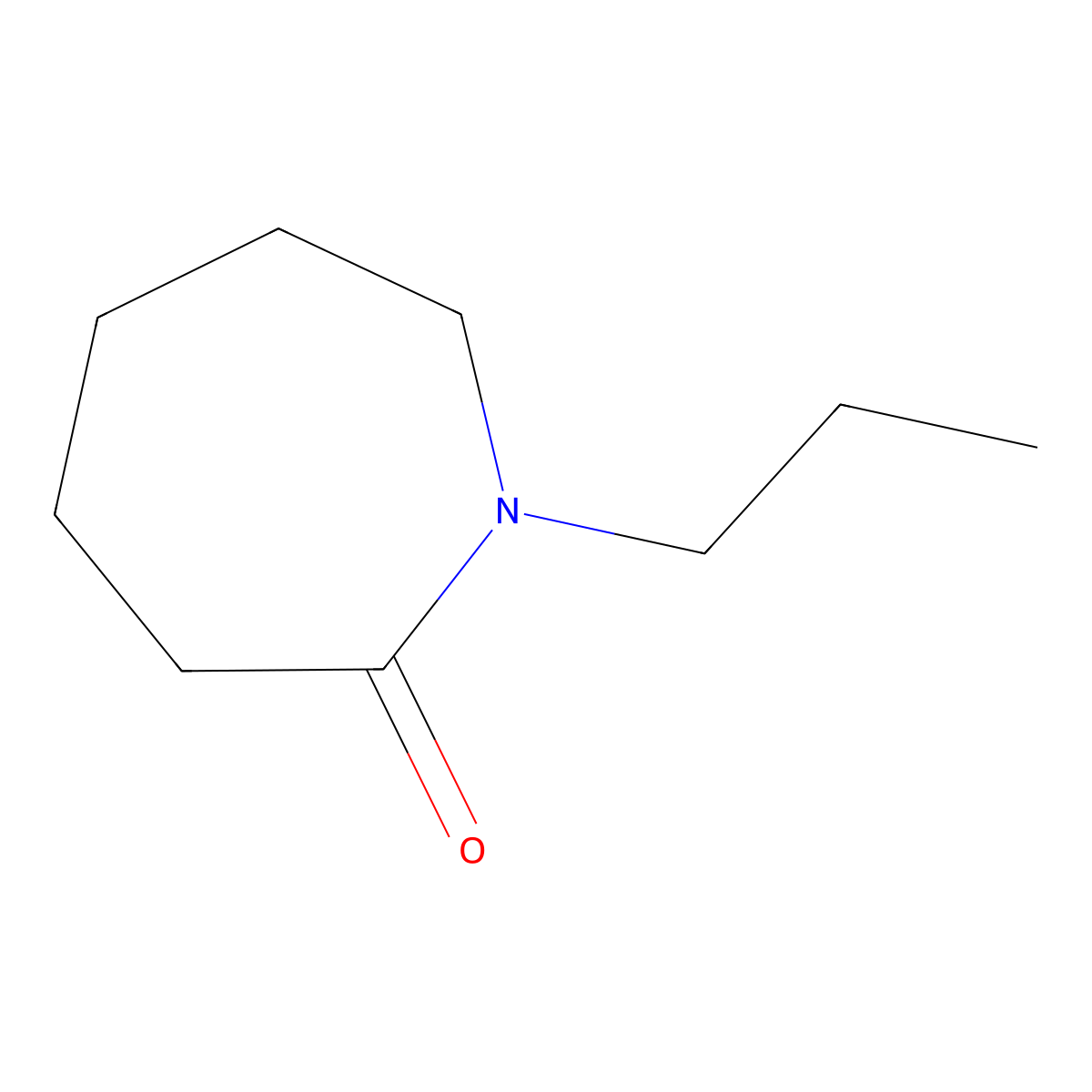1-Propylazepan-2-one molecular structure, CAS 52644-85-6