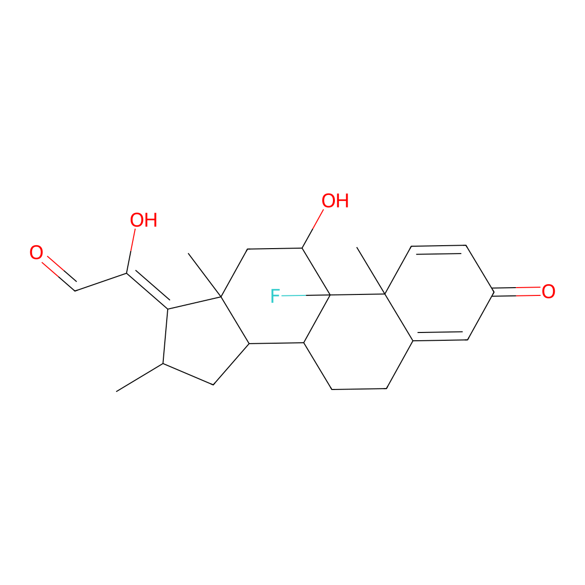 Betamethasone-17,20 21-aldehyde molecular structure, CAS 52647-06-0