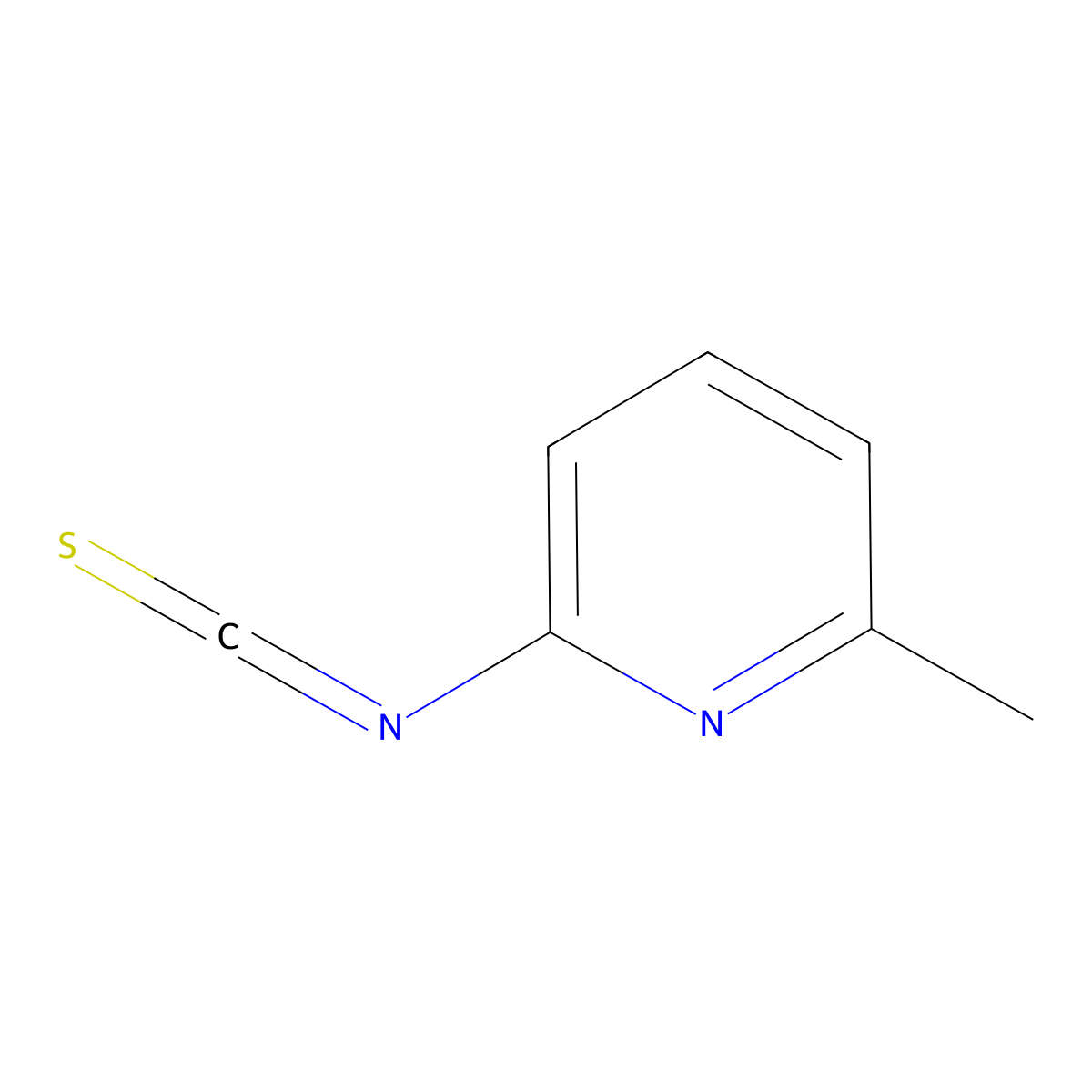 2-Isothiocyanato-6-methylpyridine molecular structure, CAS 52648-44-9