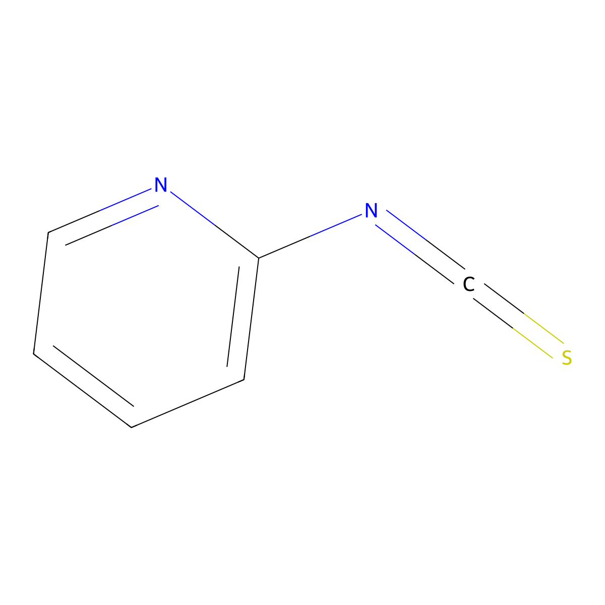 2-Isothiocyanatopyridine molecular structure, CAS 52648-45-0