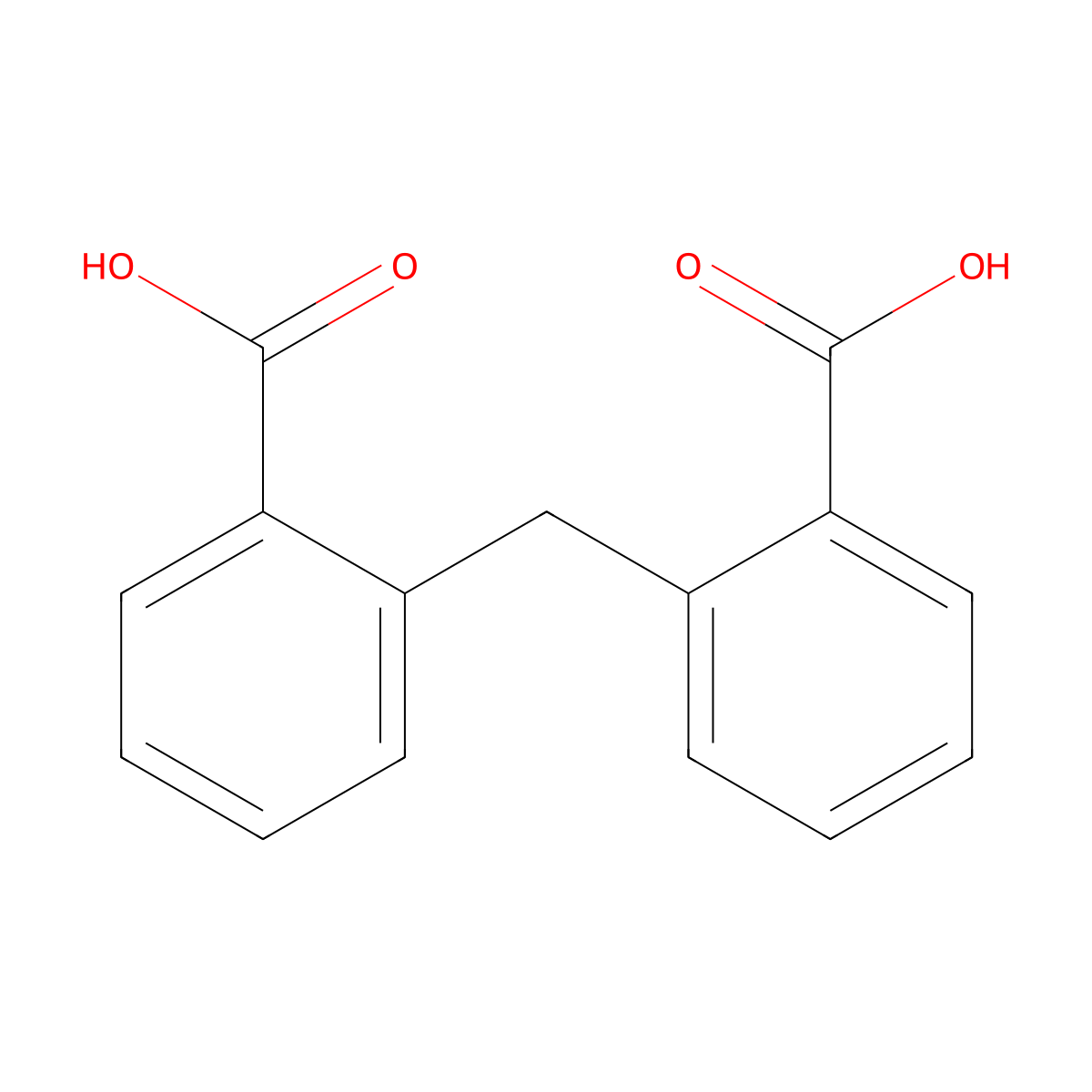 2,2'-Methylenedibenzoic acid molecular structure, CAS 52655-13-7