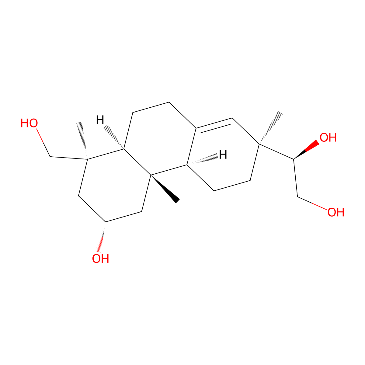 Kirenol molecular structure, CAS 52659-56-0