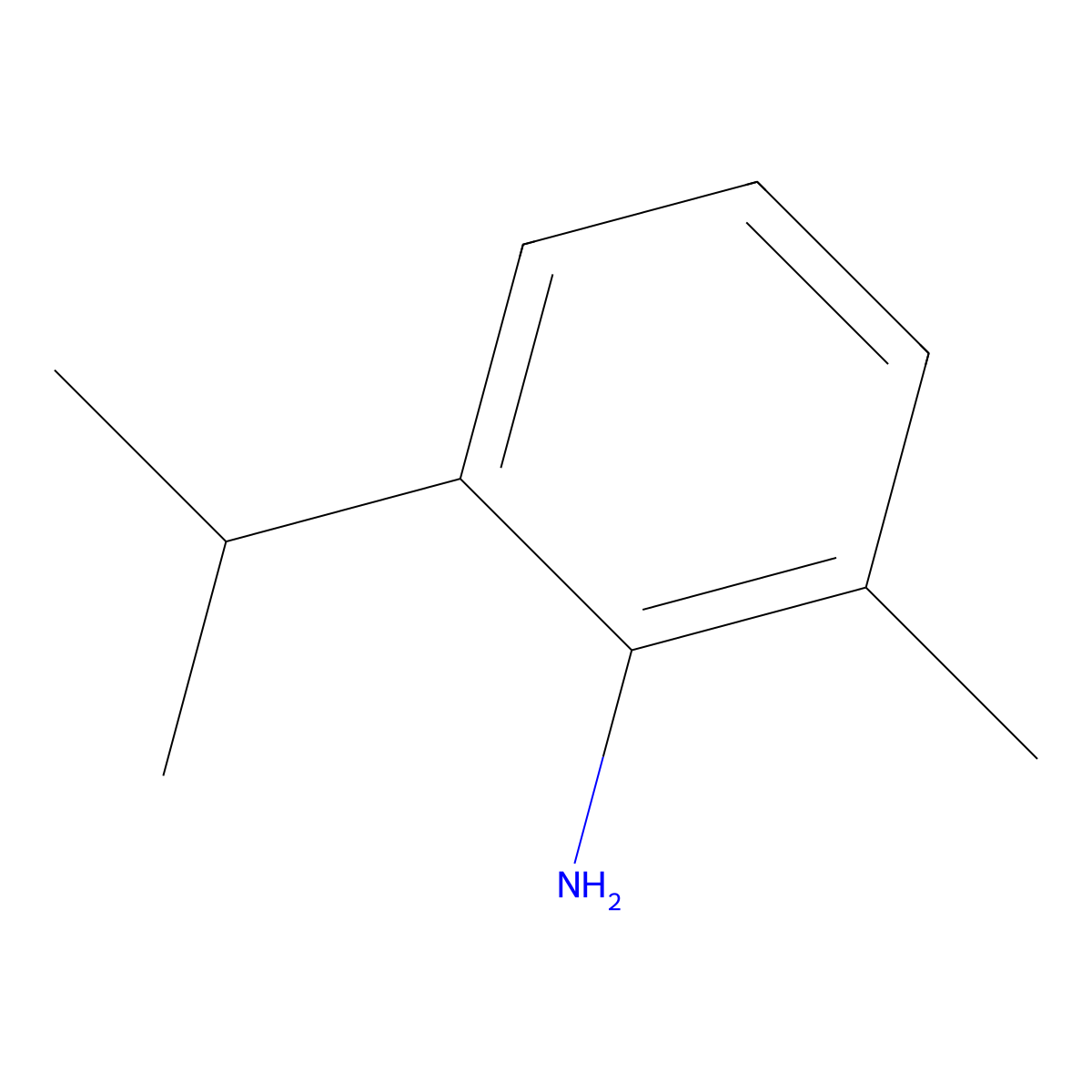 6-Isopropyl-o-toluidine molecular structure, CAS 5266-85-3