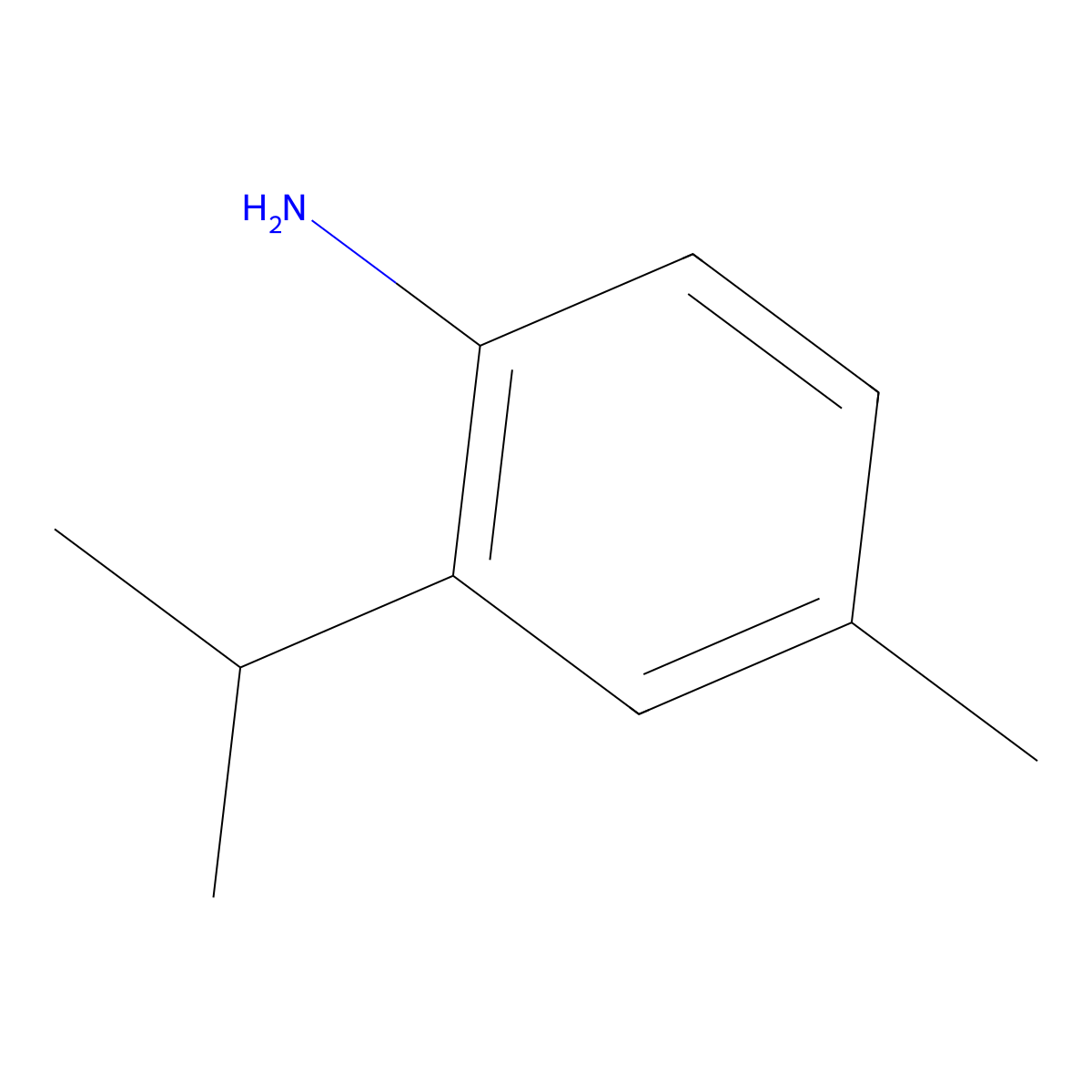 2-Isopropyl-4-methylaniline molecular structure, CAS 5266-86-4